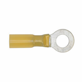 Sealey YTSR2584 Heat Shrink Ring Terminal &#8709;8.4mm Yellow Pack of 25