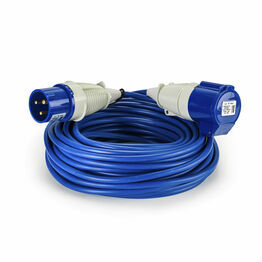 Defender 25M Extension Lead - 32A 2.5MM Cable - Blue 240V