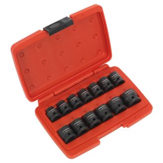 Sealey AK5613LP Impact Socket Set 13pc 1/2"Sq Drive Low Profile Metric