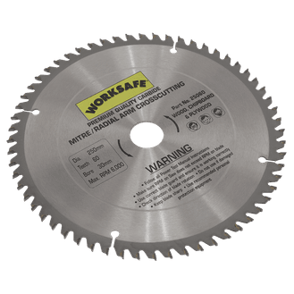 Sealey TCT Saw Blade &amp;Oslash;250 x 30mm - 60tpu 25060