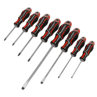 Sealey Screwdriver Set 8pc GripMAX® - Red AK4322