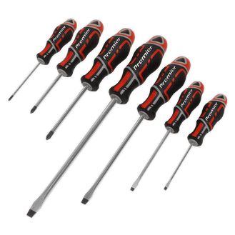Sealey Screwdriver Set 7pc GripMAX® - Red AK4325