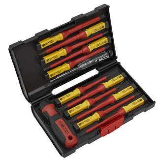 Sealey Screwdriver Set 13pc Interchangeable - VDE Approved AK6128