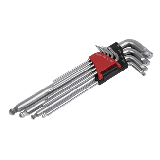Sealey Ball-End Hex Key Set 9pc Lock-On™ Imperial AK7181