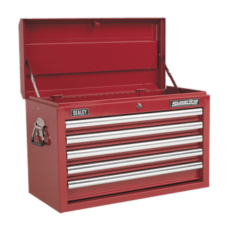 Sealey Topchest 5 Drawer with Ball Bearing Slides - Red AP33059