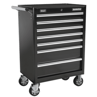 Sealey Rollcab 7 Drawer with Ball Bearing Slides - Black AP33479B
