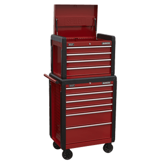 Sealey Topchest 4 Drawer &amp; Rollcab 6 Drawer Combination AP3410STACK
