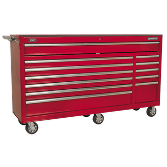 Sealey Rollcab 12 Drawer with Ball Bearing Slides Heavy-Duty - Red AP6612