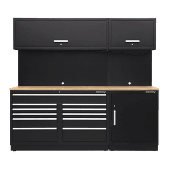 Sealey Modular Storage System Combo - Oak Worktop APMSCOMBO4W