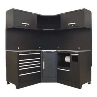 Sealey Modular Storage System Combo - Stainless Steel Worktop APMSCOMBO6SS