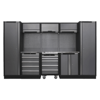 Sealey Modular Storage System Combo - Stainless Steel Worktop APMSSTACK03SS
