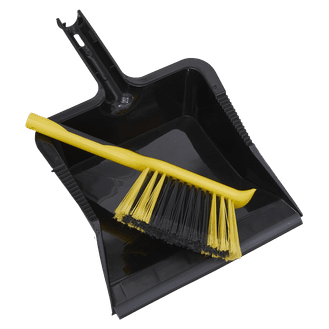Sealey Bulldozer Yard Dustpan &amp; Brush Set BM04HX