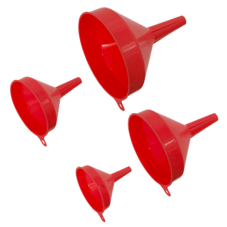 Sealey Funnel Set 4pc Economy Fixed Spout F94