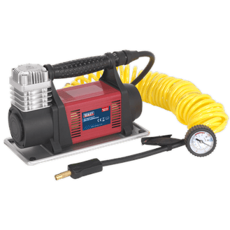 Sealey Tyre Inflator/Mini Air Compressor 12V Heavy-Duty MAC06