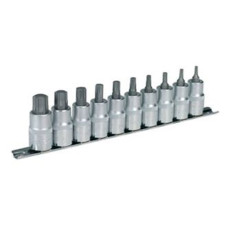 Sealey AK6208 TRX-Star* Socket Bit Set 10pc 1/2"Sq Drive