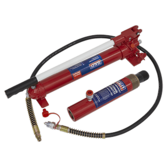 Sealey Push Ram with Pump &amp; Hose Assembly - 10tonne RE97.10-COMBO