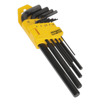 Sealey Hex Key Set 9pc Long Metric S01091
