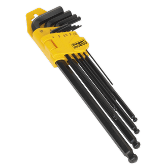 Sealey Ball-End Hex Key Set 9pc Extra-Long Metric S01094
