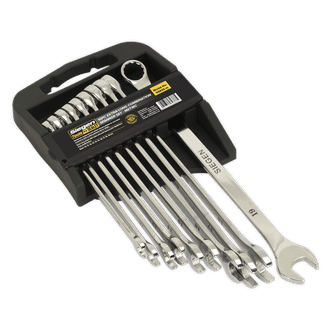 Sealey Combination Spanner Set 10pc Extra-Long Metric S0832