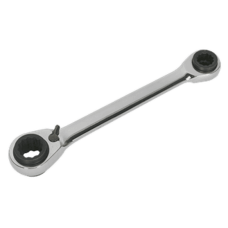 Sealey Ratchet Ring Spanner 4-in-1 Reversible Metric S0983