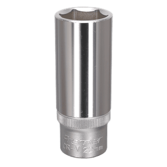 Sealey WallDrive® Socket 22mm Deep 1/2"Sq Drive S1222D