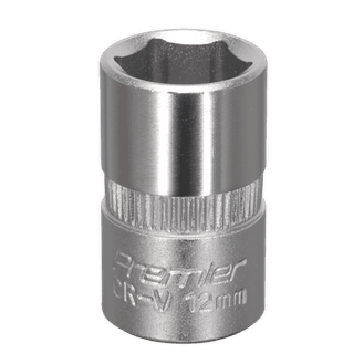 Sealey WallDrive® Socket 12mm 3/8"Sq Drive S3812