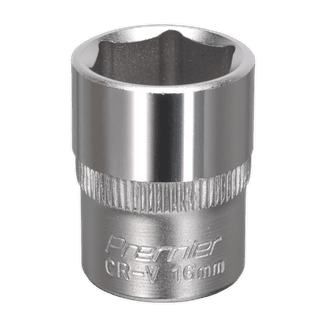 Sealey WallDrive® Socket 16mm 3/8"Sq Drive S3816