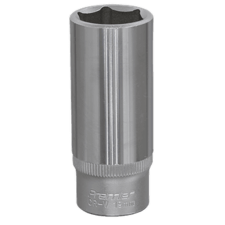 Sealey WallDrive® Socket 19mm Deep 3/8"Sq Drive S3819D
