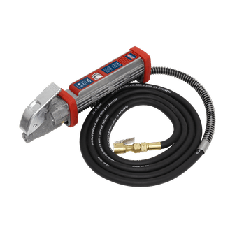 Sealey Tyre Inflator 2.7m Hose with Clip-On Connector SA372