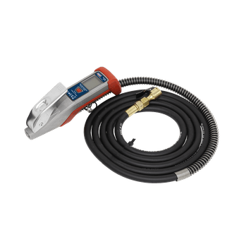 Sealey Digital Tyre Inflator 2.7m Hose with Clip-On Connector SA375