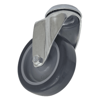 Sealey Castor Wheel Bolt Hole Swivel &amp;Oslash;75mm SCW275SB