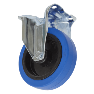 Sealey Castor Wheel Fixed Plate &amp;Oslash;125mm SCW3125FP