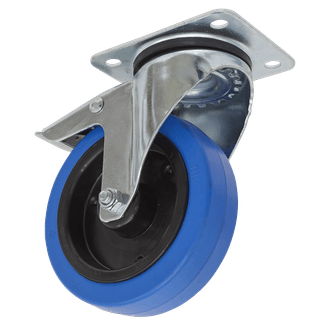 Sealey Castor Wheel Swivel Plate with Total Lock &amp;Oslash;125mm SCW3125SPL