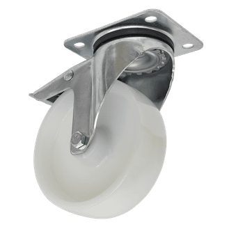 Sealey Castor Wheel Swivel Plate with Total Lock &amp;Oslash;125mm SCW4125SPL