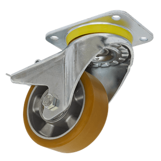 Sealey Castor Wheel Swivel Plate with Total Lock &amp;Oslash;125mm SCW5125SPL