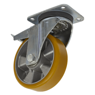 Sealey Castor Wheel Swivel Plate with Total Lock &amp;Oslash;160mm SCW5160SPL