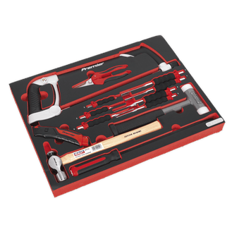 Sealey Tool Tray with Hacksaw, Hammers &amp; Punches 13pc TBTP06UK