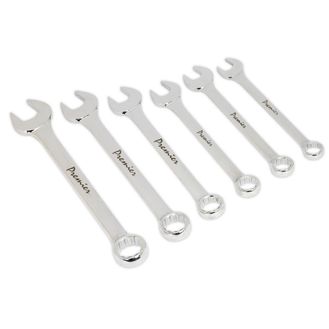 Sealey AK6324 Combination Spanner Set 6pc Super Jumbo Metric