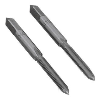 Sealey Tap Set 2pc (Taper &amp; Plug) M4 x 0.7mm TSM4