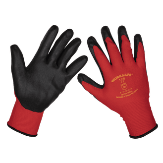 Sealey Flexi Grip Nitrile Palm Gloves (X-Large) - Pack of 6 Pairs TSP125XL/6