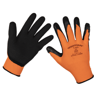 Sealey Foam Latex Gloves (Large) - Pack of 6 Pairs TSP140XL/6