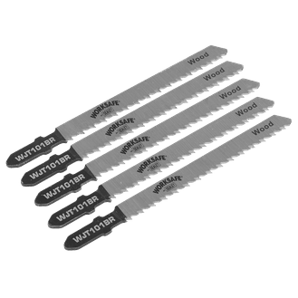 Sealey Jigsaw Blade Wood &amp; Plastics 75mm 10tpi - Pack of 5 WJT101BR