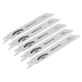 Sealey Reciprocating Saw Blade 150mm 10tpi - Pack of 5 WRS3018/150