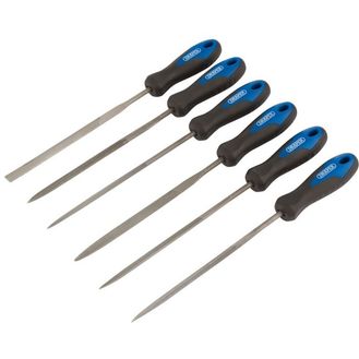 Draper 140mm Soft Grip Needle File 6 Piece