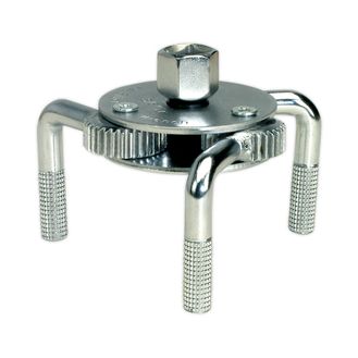 Sealey AK643 Oil Filter Claw Wrench 65-110mm Capacity 3/8" &amp; 1/2"Sq Drive