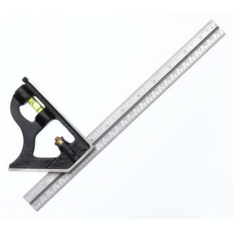Fisher Cast Iron Combination Square - English &amp; Metric Markings 12"/300mm