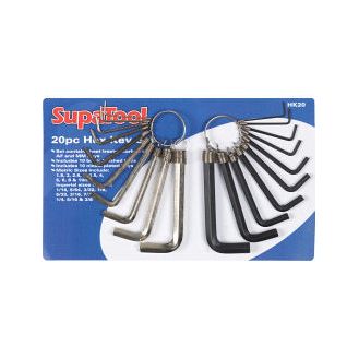 SupaTool Combination Hex Key Set 20 Piece