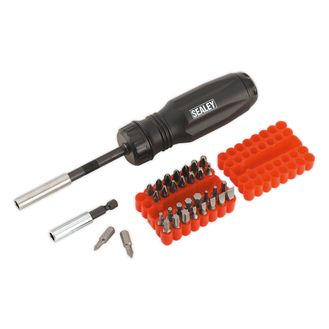 Sealey AK6498 Gearless Ratchet Screwdriver Set 34pc