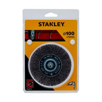 Stanley Crimped Steel Wire Brush 100mm