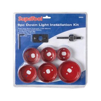 SupaTool Down Light Installation Kit 9 Piece